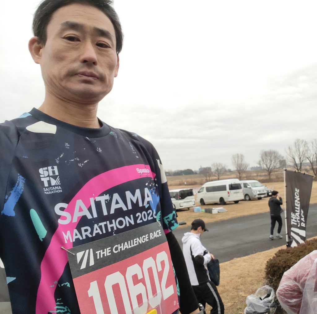 さいたまマラソン2026　Tシャツで　リベンジ